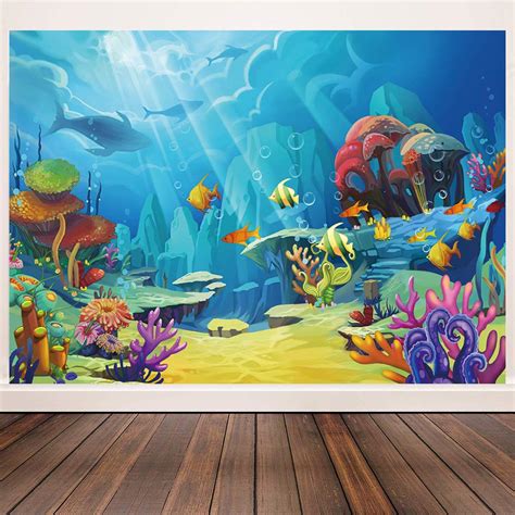 Buy Chaiya Under The Sea Backdrop Ocean Little Mermaid Backdrop Background For Under The Sea