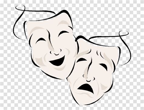 Svg Black And White How To Draw Drama Good And Evil Mask Face Head