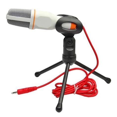 New Condenser Microphone 35mm Stereo Mic Desktop Tripod For Pc Youtube