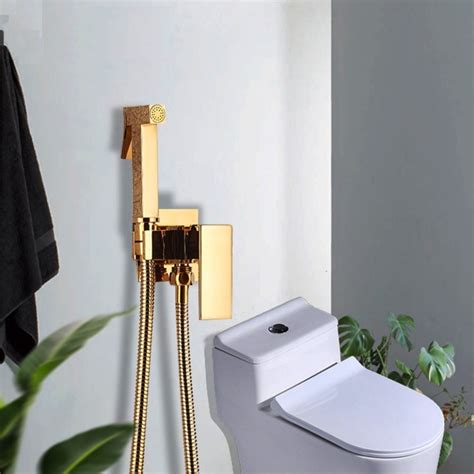 Ducha Higiênica Dourada Monocomando Banheiro Chuveirinho Parcelamento Sem Juros