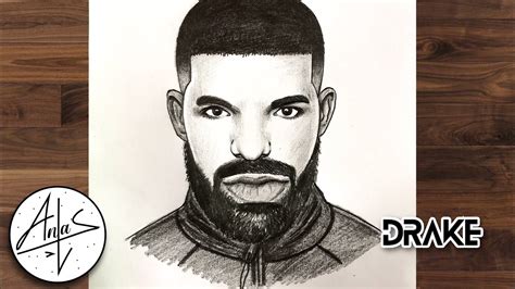How To Draw Drake | Sketch Tutorial (step by step) - YouTube