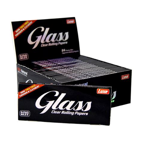 Glass Clear Rolling Papers, King Size Slim Papers made of ...