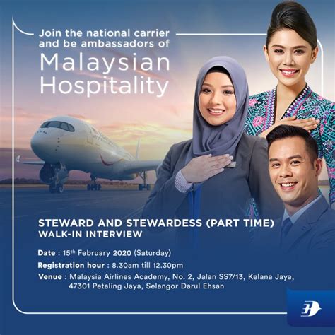 Salaries posted anonymously by malaysia airlines employees. Malaysia Airlines Cabin Crew Walk-In-Interview ( Part Time ...