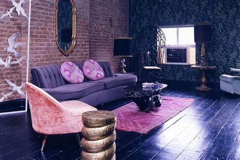 23 Amazing Purple Interior Designs Фиолетовый диван Красочный дизайн