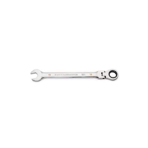 Gearwrench 19 Mm Metric 90 Tooth Flex Head Combination Ratcheting Wrench 86719 The Home Depot