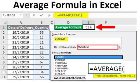 In excel, average cells that meet a specific criterion. Average Formula in Excel | How to Use Average Formula in ...