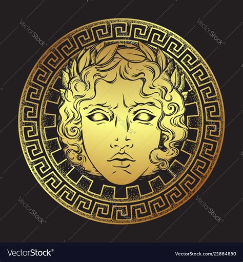 Greek And Roman God Apollo Helios Royalty Free Vector Image