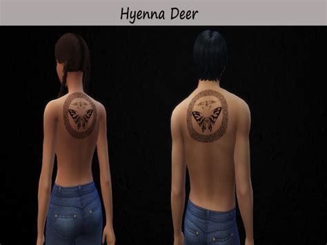 Butterfly Tattoo On The Back The Sims 4 Catalog
