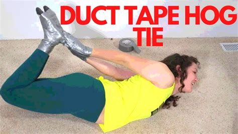 Duct Tape Hog Tie Challenge Youtube