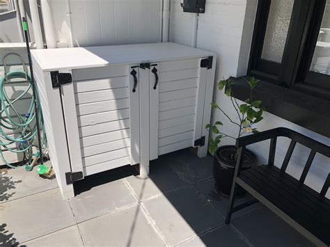 Also, generally we see fireplace with wood storage built in is just a place for dump some sort of day. Bin storage box | Bunnings Workshop Community