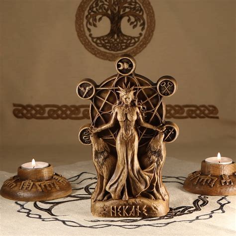 Hekate Statue Hecate Statue Hekate Altar Triple Goddess Etsy