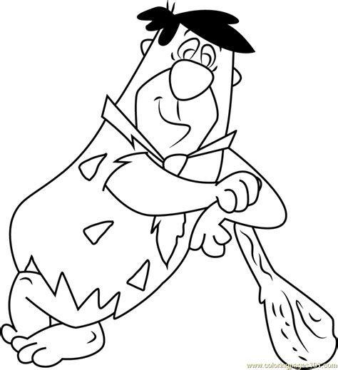 Fred Flintstone Cliparts Free Printable Coloring Pages And Images The