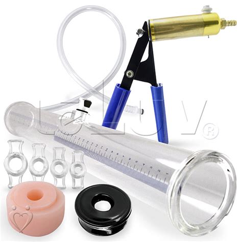 Penis Pump Leluv Ultima Double Ended Buddy 16 Inch Length Donuts Seals Rings Ebay