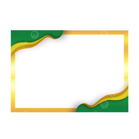 Blank Golden Green Certificate Frame Certificate Frame Green