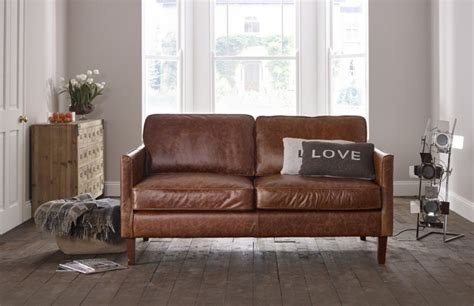 The Columbus Small Leather Sofa Is A Compact Sofa With A Stylish Look