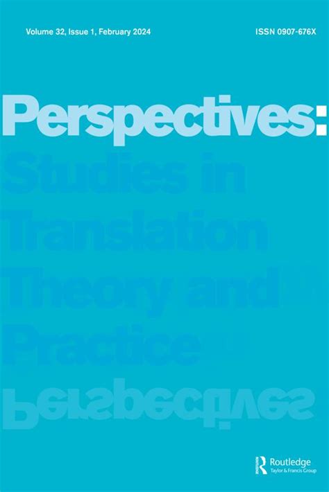 Perspectives Studies In Translation Theory And Practice