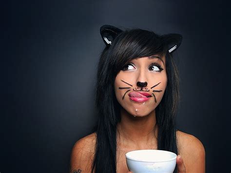 X Px Free Download Hd Wallpaper Cat Ears Women Cat Girl Beverly Zoey Tongues