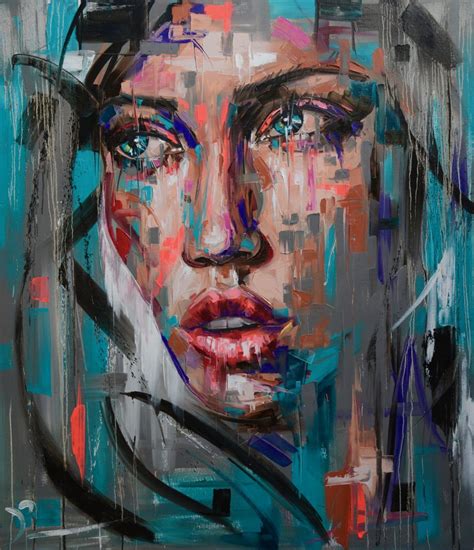 Faces V Vassilis Antonakos Art Abstract Face Art Abstract Portrait