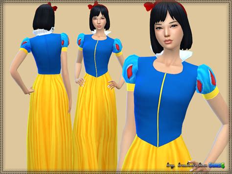 Sims 4 Ccs The Best Snow White Dress By Bukovka
