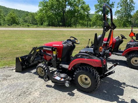 2020 Yanmar Sa221 60 Mid Mower And Front Loader 48 Bucket Tractor