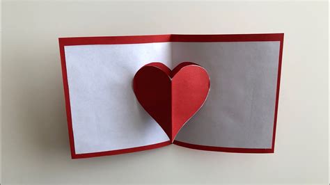 Muttertagsgeschenk Selber Machen Pop Up Karte Herz Greeting Cards