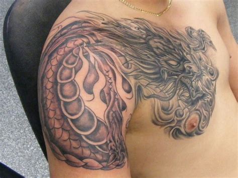 77 Awesome Dragon Shoulder Tattoos Shoulder Tattoos