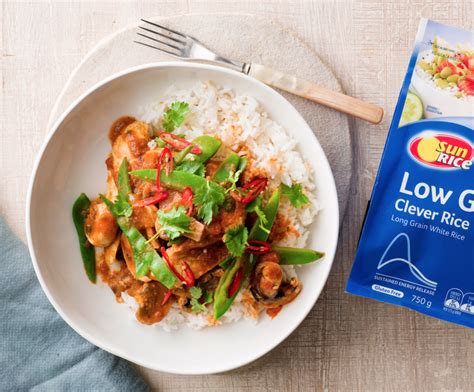 20 Minute Chicken Curry With Low Gi Rice Healthy Recipes By Lyndi Cohen