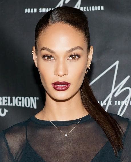 Makeup Of The Day Joan Smalls In Stunning Wine Color