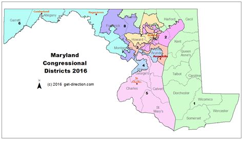 Map Of Maryland Congressional Districts 2016