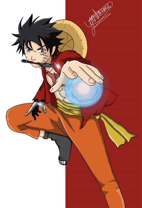 Little Luffy X Naruto Fusion I Made Ronepiece