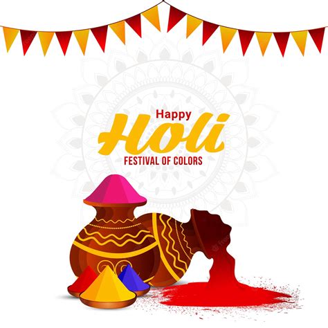 Premium Vector Happy Holi Indian Festival Design Concept