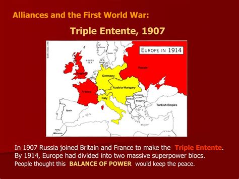 Ppt Alliances And The First World War Essential Background Fact 1