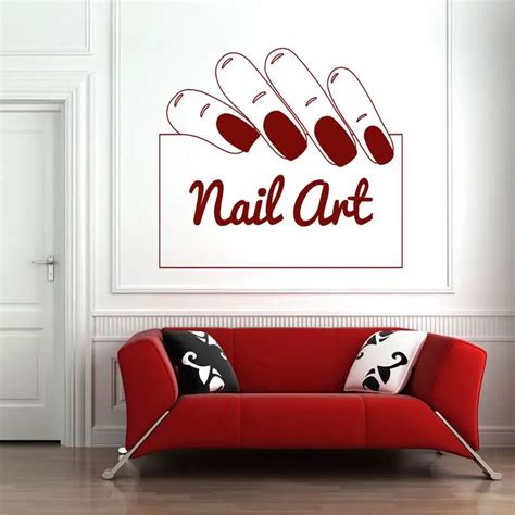 Dctal Nail Salon Sticker Nail Art Decal Name Posters Vinyl Wall Art
