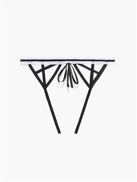 At My Service Crotchless Panty in Black | SAVAGE X FENTY Netherlands