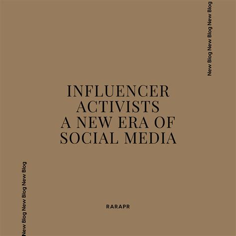 Influencer marketing (also known as influence marketing) is a form of social media marketing involving endorsements and product placement from influencers, people and organizations who have a purported expert level of knowledge or social influence in their field. Influencer Activists - raraPR
