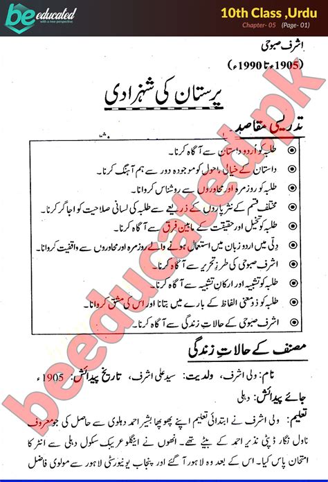 Class 10 Notes Urdu Poem 3 Urdu 10th Class Notes Matric Part 2 Riset