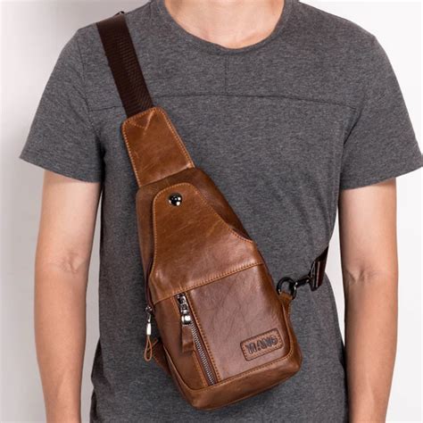 Genuine Leather Cross Body Bag Men Single Messenger Shoulder Bags New First Layer Cowhide Male