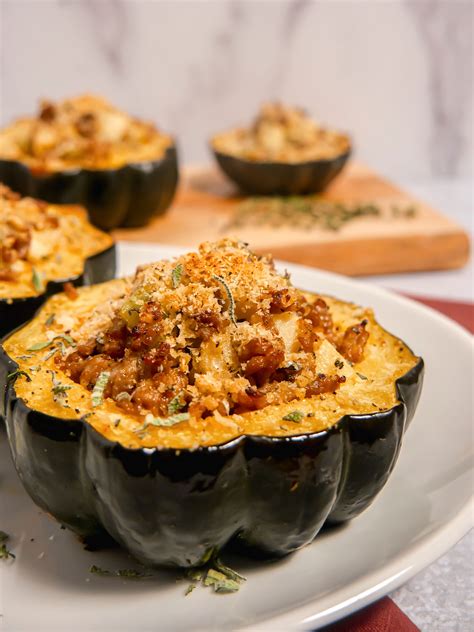 Sausage Stuffed Acorn Squash By Girlwiththeironcast Quick Easy