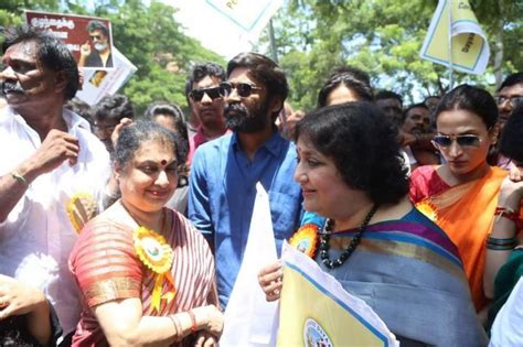 Just for funcorona holiday#pooneepoo #enkadhal #dhañush_love_forever #3movie #stayhome #staysafe. Dhanush at Save Children protest in Chennai - Photos ...
