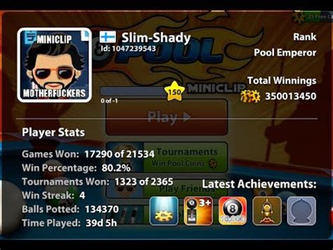 Now 8 ball pool game. Level 150 players - Miniclip 8 ball pool - YouTube