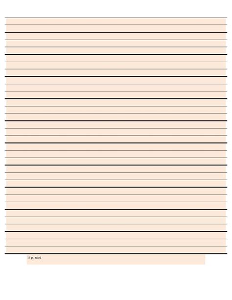 Free Printable Lined Paper Template 10 Best Standard Printable Lined