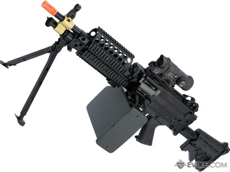 Cybergun Fn Licensed M249 Airsoft Machine Gun Version Mk46 Black