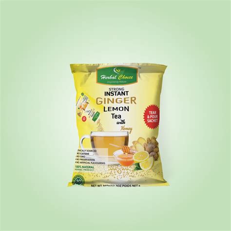 Strong Instant Ginger Lemon With Honey Granules Crownherbalproducts