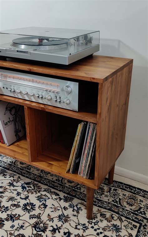 Retro Record Player Stand Vinyl Storage Lp Storage Stand Music Cabinet Records Storage Unit