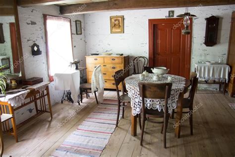 Interior Of Old Farm House In Poland Stock Editorial