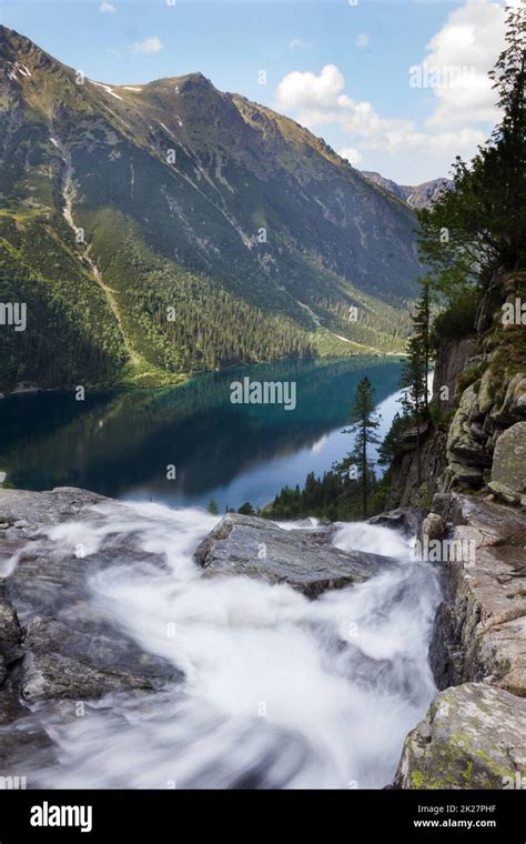 Lake Called Morskie Oko In Tatra Mountains Poland Stock Photo Alamy