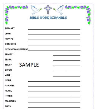 Fast & free shipping on many items! Bible Word Scramble Game- Fun with a Christian Focus ...