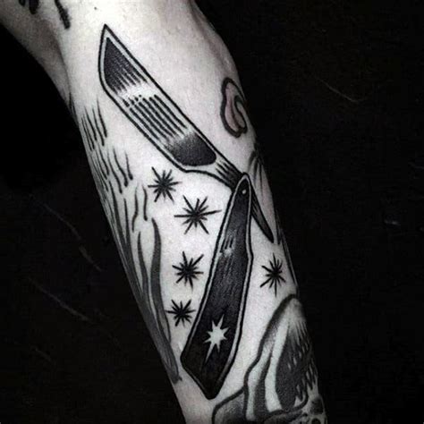 Philadelphia based tattoo artist nick the tailor works out of art machine productions, voted best in philly 2011, 2012, 2013, and 2014! 80 Straight Razor Tattoo Designs For Men - Sharp Ink Ideas