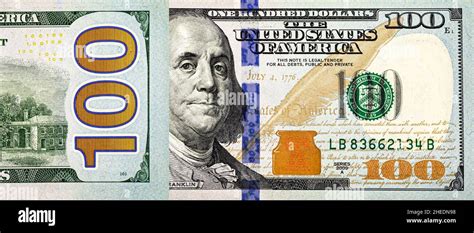 New Design 100 Dollar Bill Usa Money Two Sides Photo The Largest