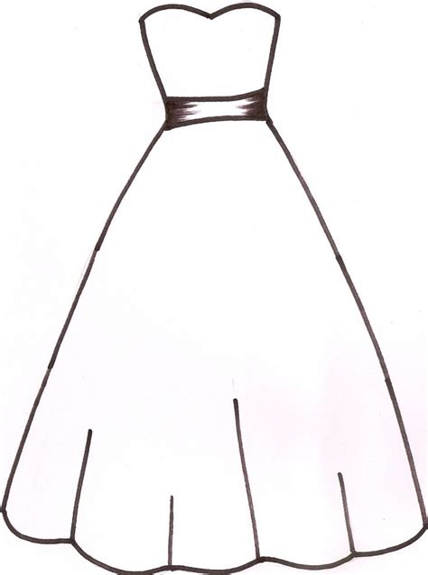 Dress Coloring Pages | Free download on ClipArtMag